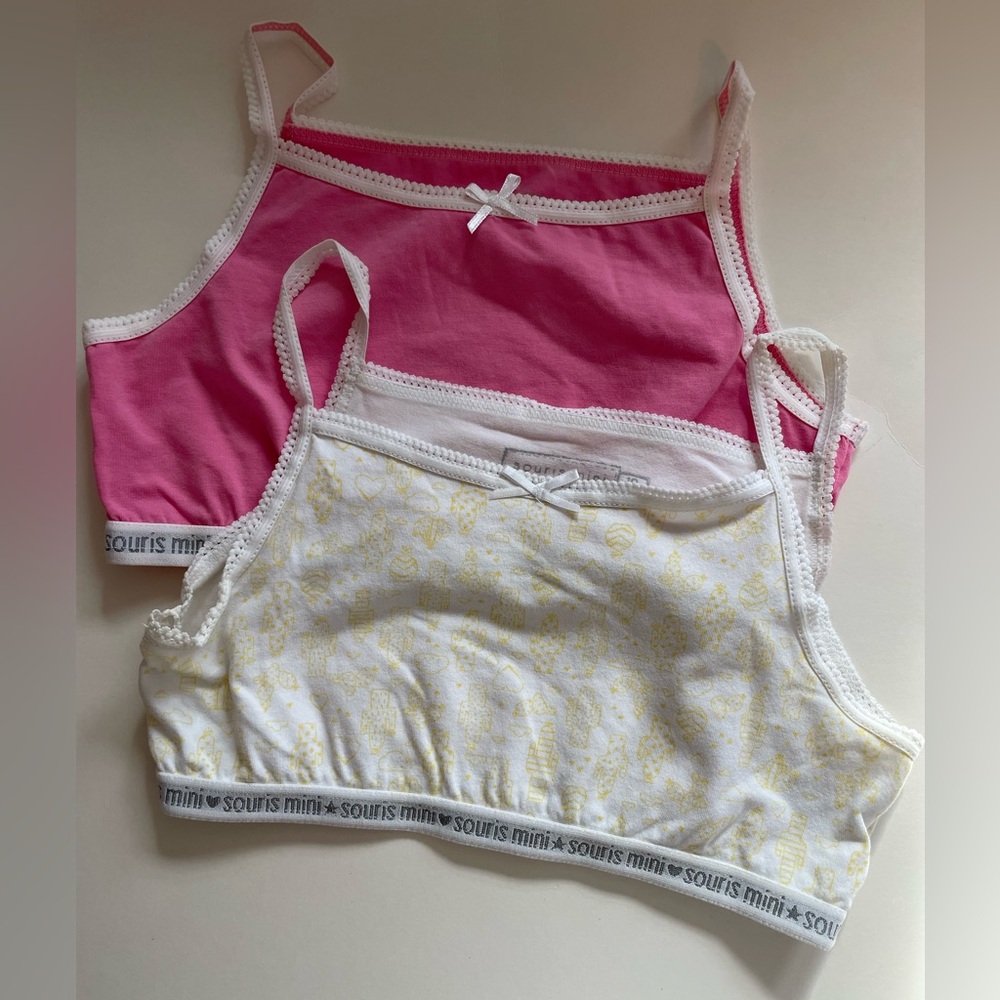 EUC Souris Mini bralette set girls size 10.